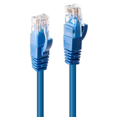 Lindy - Patch cable - RJ-45 (M) to RJ-45 (M) - 50 cm - UTP - CAT 6 - molded, stranded - blue - 0
