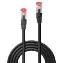 Lindy Basic - Patch cable - RJ-45 (M) to RJ-45 (M) - 50 cm - SFTP, PiMF - CAT 6 - molded, snagless, stranded - black