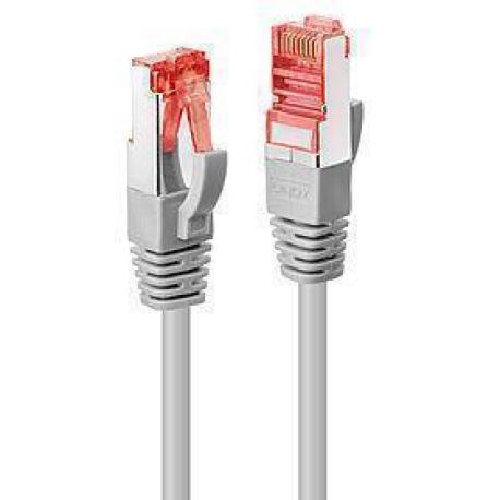 Lindy - Patch cable - RJ-45 (M) to RJ-45 (M) - 50 cm - SFTP, PiMF - CAT 6e - snagless - grey - 0