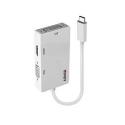 Lindy - External video adapter - VL100 - USB-C 3.1 - DVI, HDMI, VGA - white