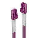 Lindy - Patch cable - LC multi-mode (M) to LC multi-mode (M) - 1 m - fibre optic - duplex - 50 / 125 micron - OM4 - halogen-free - purple