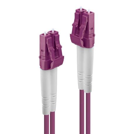 Lindy - Patch cable - LC multi-mode (M) to LC multi-mode (M) - 3 m - fibre optic - duplex - 50  /  125 micron - OM4 - halogen-free - purple - 0