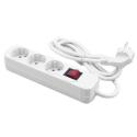 MediaRange MRCS205 - Power strip - output connectors: 3 - 1.4 m - white