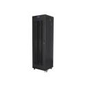 Lanberg V2 - Rack cabinet - flat pack, with mesh door, 600x600 - free-standing - black, RAL 9004 - 42U - 19"