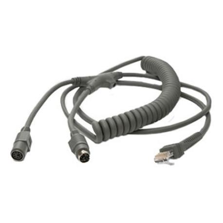 Zebra - Keyboard wedge  /  power cable - PS / 2 (M) - 2 m - for Symbol LI3608; Digital Scanner DS3608; Zebra DS3608, DS3678, LI3678 - 0