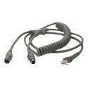 Zebra - Keyboard wedge  /  power cable - PS / 2 (M) - 2 m - for Symbol LI3608; Digital Scanner DS3608; Zebra DS3608, DS3678, LI3678