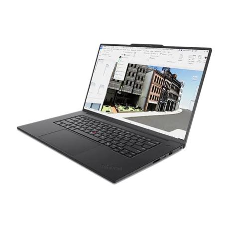 Lenovo ThinkPad P1 Gen 8 21Q8 - 180-degree hinge design - Intel Core Ultra 7 - 255H  /  up to 5.1 GHz - Evo - Win 11 Pro - RTX PRO 1000 Blackwell - 32 GB RAM - 1 TB SSD TCG Opal Encryption 2, NVMe, Performance - 16" IPS 1920 x 1200 - Wi-Fi 7, Bluetooth - black - kbd: English - Europe - with 3 Years Lenovo Premier Support, CO2 Offset 0.5 ton (2nd Gen) - 0