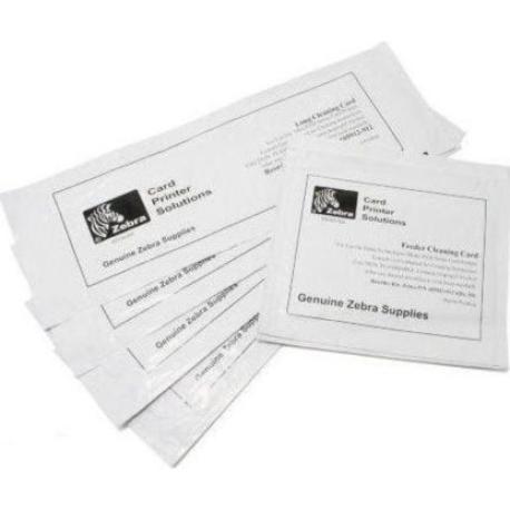 Zebra - Printer cleaning card (pack of 5) - for Zebra ZC100, ZC300 - 0
