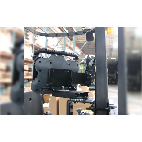 Gamber-Johnson - Mounting kit (AMPS adapter plate, dock / cradle mounting bracket) - pivoting - for scanner - forklift mountable - for Zebra DS3678 - 2