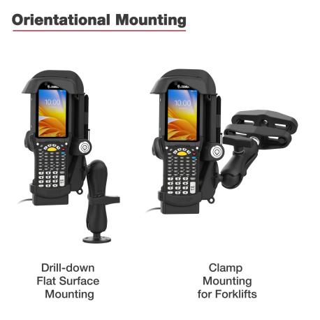 RAM Mounts Form-Fit Holder (key-locking) for Zebra MC9300/9400 - 1