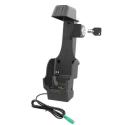 RAM - Bar code scanner docking cradle - lockable, powered, heated pogo pins - for Zebra TC8300