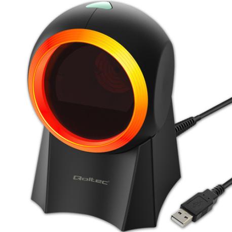 Qoltec - Barcode scanner - desktop - 100 scan / sec - decoded - USB - 0