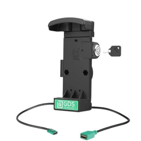 RAM Mounts GDS Holder for Zebra TC2x & TC5x Series in IntelliSkin Protective Sleeve - USB-C & USB-A Connector - 0