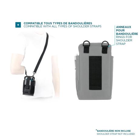 Mobilis REFUGE Holster S - Holster bag for handheld - 1680D nylon - 3