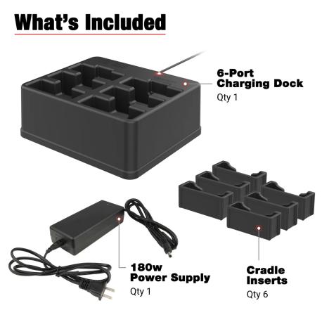 RAM GDS 6-PORT PWR-ED DOCK W/ 6 - 3