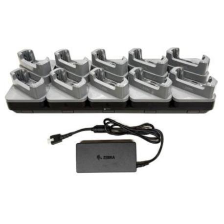 Zebra - Handheld charging cradle - for devices without rugged boots - output connectors: 10 - 19" - 1