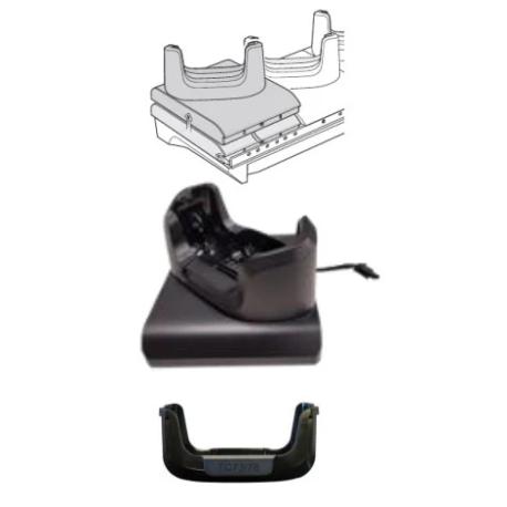 Zebra - Handheld charging cradle - replacement, device without a rugged boot - output connectors: 1 (pack of 5) - 0