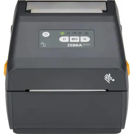 Thermal Transfer Cartridge Printer ZD421, 300 dpi, USB, USB Host, Modular Connectivity Slot, 802,11ax, BT5,3, ROW, EU and UK Cor - 0