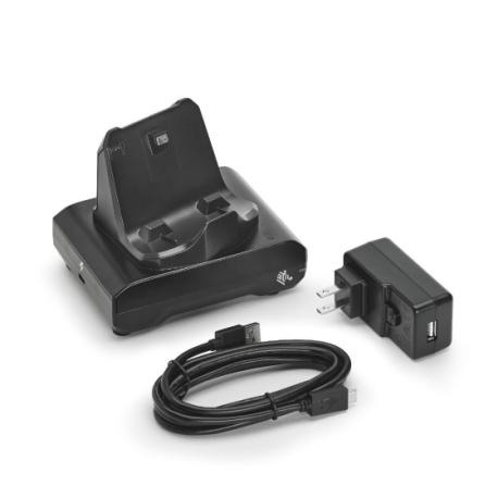 Zebra 1-Slot Docking Cradle - Printer charging cradle - output connectors: 1 - United States - for Zebra ZQ310 Mobile Receipt Printer, ZQ320, ZQ320 Mobile Receipt Printer - 0
