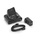 Zebra 1-Slot Docking Cradle - Printer charging cradle - output connectors: 1 - United States - for Zebra ZQ310 Mobile Receipt Printer, ZQ320, ZQ320 Mobile Receipt Printer