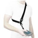 Mobilis - Shoulder strap - universal, with textile hook, 1 attachment point - black