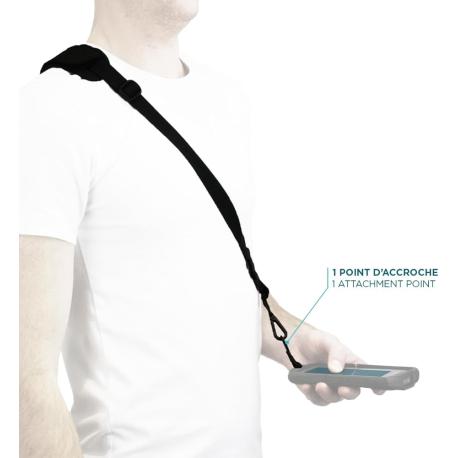 Mobilis - Shoulder strap - universal, with textile hook, 1 attachment point - black - 1
