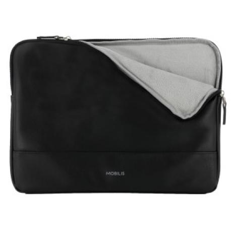 Mobilis Origine - Case for laptop - neoprene foam, PU imitation leather - black - 12.5" - 14" - 0