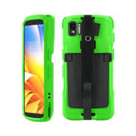 PROTECH - Case - Safety Green + Handstrap for Zebra TC22 - TC27 - Pantone 302C - Soft bag - 0