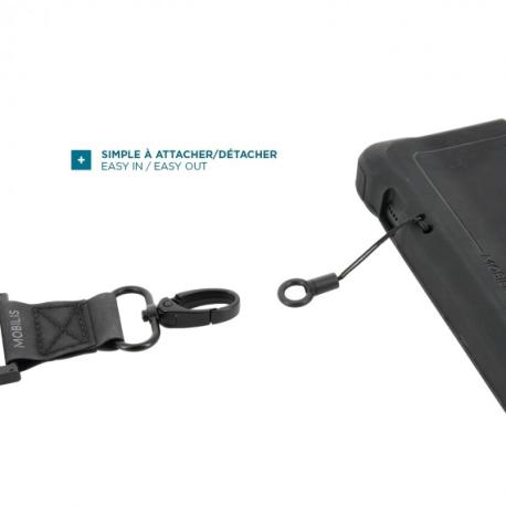 Mobilis - Shoulder strap for carrying case - universal, with secure opening system, expandable pocket, 2 attachment points - black - 3