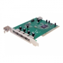 StarTech.com 7 Port PCI USB Card Adapter - PCI to USB 2.0 Controller Adapter Card - Full Profile Expansion Card (PCIUSB7) - USB adapter - PCI - USB, USB 2.0 - 7 ports