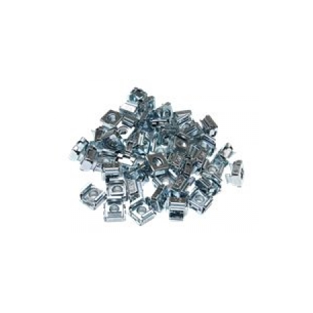 StarTech.com 50 Pkg M5 Cage Nuts for Server Rack Cabinets - M5 cage nuts - Rack cage nuts - cage nuts (CABCAGENUTS) - Rack nuts (pack of 50) - for P / N: RACK-18U-20-WALL-OA, RACK-21U-20-WALL-OA, RACK-24U-20-WALL-OA, SHELF-2U-20-CENTER-V - 0