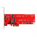 StarTech.com 2x M.2 SATA SSD Controller Card - PCIe - PCI Express M.2 SATA III Controller - NGFF Card Adapter (PEX2M2) - Storage controller - M.2 - M.2 Card  /  SATA 6Gb / s - PCIe 2.0 x2 - for P / N: BNDTB10GI, BNDTB210GSFP, BNDTB310GNDP, BNDTB410GSFP, BNDTB4M2E1, BNDTBUSB3142