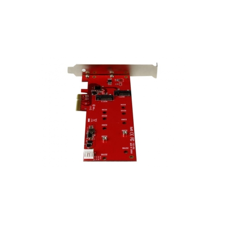 StarTech.com 2x M.2 SATA SSD Controller Card - PCIe - PCI Express M.2 SATA III Controller - NGFF Card Adapter (PEX2M2) - Storage controller - M.2 - M.2 Card  /  SATA 6Gb / s - PCIe 2.0 x2 - for P / N: BNDTB10GI, BNDTB210GSFP, BNDTB310GNDP, BNDTB410GSFP, BNDTB4M2E1, BNDTBUSB3142 - 1
