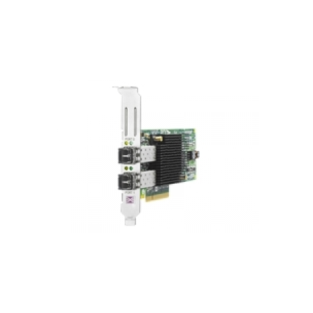 HPE 82E - Host bus adapter - PCIe 2.0 x4  /  PCIe x8 low profile - 8Gb Fibre Channel x 2 - for Modular Smart Array 1040, 2040; ProLiant DL370 G6, SL210t Gen8; StoreEasy 3850 - 0