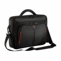 Targus Classic+ Clamshell - Notebook carrying case - 15" - 15.6" - black, red