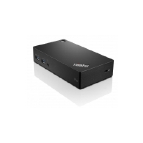 Lenovo ThinkPad USB 3.0 Pro Dock - Docking station - (USB) - GigE - 45 Watt - for Thinkpad 13; ThinkPad E47X; E57X; L460; P40 Yoga; T460; X1 Carbon; X1 Tablet; X1 Yoga - 0