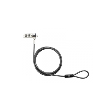 HP Essential Combination Lock - Security cable lock - 1.22 m - for EliteBook 8770; ZBook 15u G2, 15u G3, 15u G4, 15u G5, 15u G6, 17 G3, 17 G4, 17 G5, 17 G6 - 0