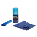 Manhattan LCD Cleaning Kit, Alcohol-free, Includes Cleaning Solution (200ml), Brush and Microfibre Cloth, Ideal for use on monitors / laptops / keyboards / etc, , Three Year WarrantyBlister - LCD screen cleaning kit for LCD display