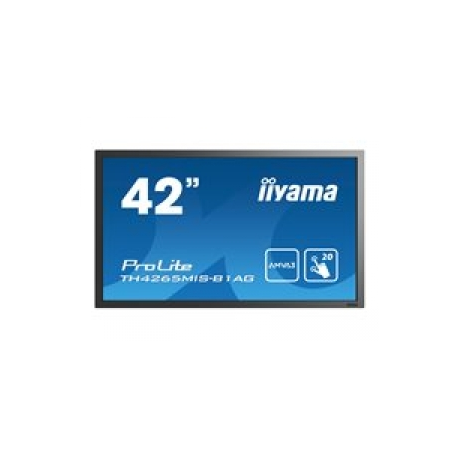 iiyama ProLite TH4265MIS-B1AG - 42" Diagonal Class LED-backlit LCD display - digital signage - with touchscreen - 1080p (Full HD) 1920 x 1080 - black - 0