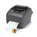 Zebra GX Series GX430t - Label printer - direct thermal  /  thermal transfer - Roll (10.8cm) - 300 dpi - up to 102 mm / sec - USB, LAN, serial - peeler