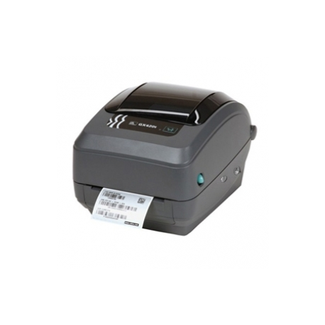 Zebra GX Series GX430t - Label printer - direct thermal  /  thermal transfer - Roll (10.8cm) - 300 dpi - up to 102 mm / sec - USB, LAN, serial - peeler - 1