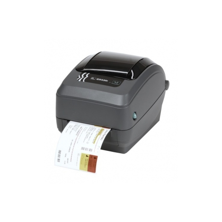 Zebra GX Series GX430t - Label printer - direct thermal  /  thermal transfer - Roll (10.8cm) - 300 dpi - up to 102 mm / sec - parallel, USB, serial - 0