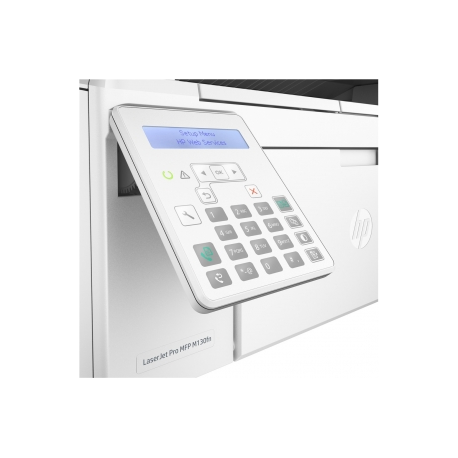 HP LaserJet Pro MFP M130fn - Multifunction printer - B/W - laser - 215.9 x 297.2 mm (original) - Legal (media) - up to 23 ppm (copying) - up to 23 ppm (printing) - 150 sheets - USB 2.0, LAN - 4