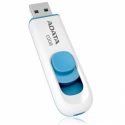 ADATA Classic Series C008 - USB flash drive - 32 GB - USB 2.0 - white, blue