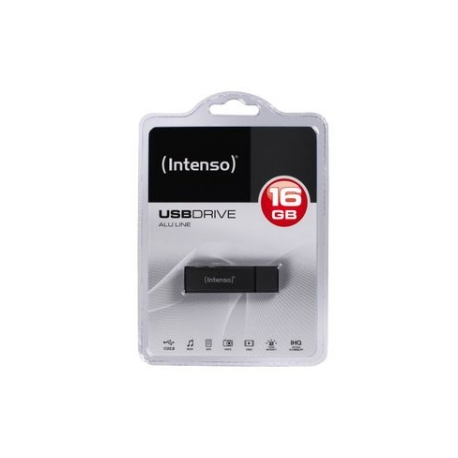 Intenso Alu Line - USB flash drive - 16 GB - USB 2.0 - anthracite - 1