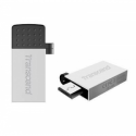 Transcend JetFlash Mobile 380 - USB flash drive - 16 GB - USB 2.0 - silver
