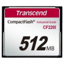 Transcend CF220I Industrial Temp - Flash memory card - 512 MB - CompactFlash