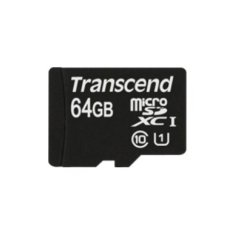 Transcend TS64GUSDU1 - Flash memory card - 64 GB - UHS Class 1  /  Class10 - SDXC UHS-I - 0