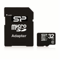 SILICON POWER 32GB, MICRO SDHC, CLASS 10 WITH SD ADAPTER