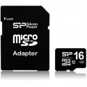 SILICON POWER 16GB, MICRO SDHC, CLASS 10 WITH SD ADAPTER